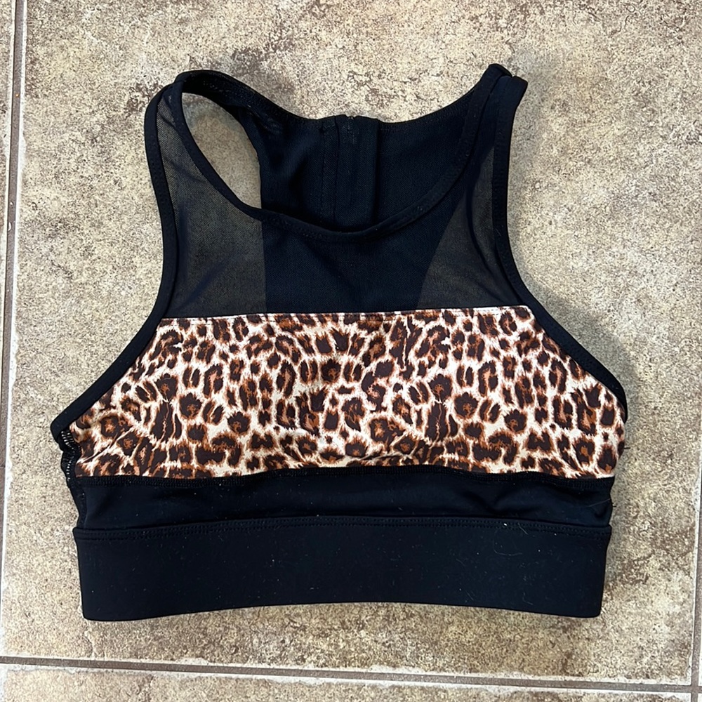 Black Leopard All Star Bra